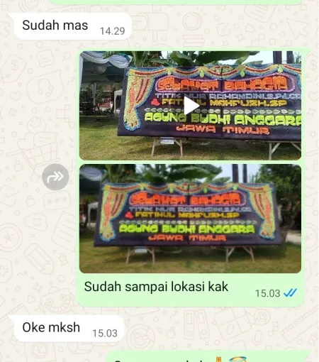 Pengiriman Papan Bunga Parakan